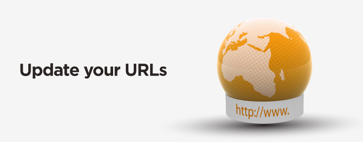 update your URLs