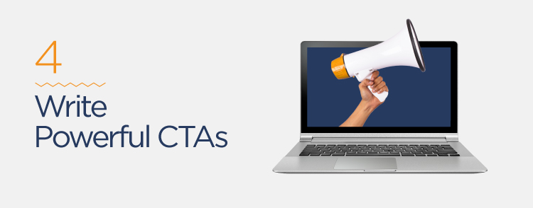 write powerful CTAs to increase website conversion rate